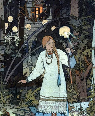 Quel est le nom de la jeune femme qui est confrontée à la sorcière Baba Yaga, dans le conte russe ?
