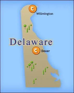 En superficie, par rapport aux autres Etats des USA, le Delaware est :