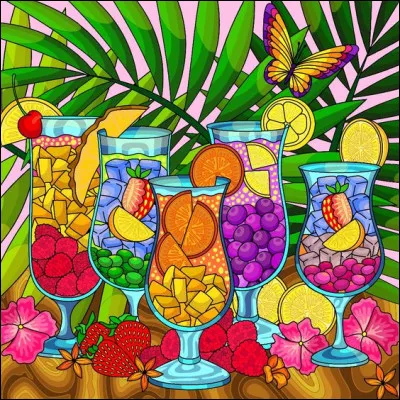 Parmi ces cocktails rafraichissants, lequel est un lait végétal sucré élaboré à partir de souchet, de couleur opaque et blanche ?