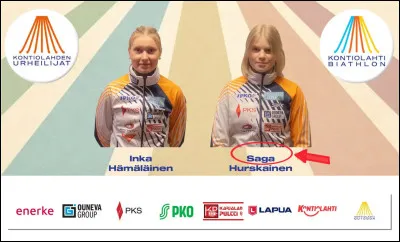 Collègue de la skieuse en Q5, voici, à droite sur l'image, "Saga" : drôle de prénom, pensez-vous ?