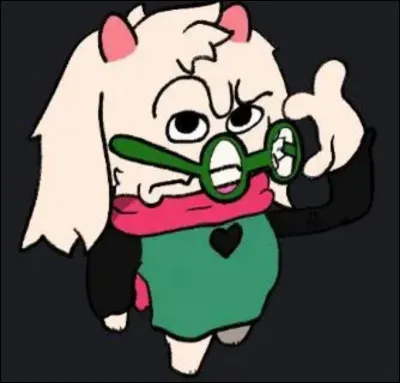Vous arrivez finalement devant Ralsei, lui seul peut gu&eacute;rir Lancer.