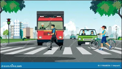 Dernière question ! Imaginons qu'une personne traverse la route, et qu'un camion arrive à toute vitesse. Que fais-tu ?