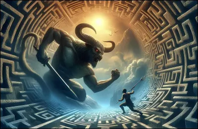 Quel h&eacute;ros grec, fils d'Eg&eacute;e, tue le Minotaure et sort du labyrinthe gr&acirc;ce au fil d'Ariane ?