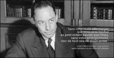 Quel personnage tient une place primordiale dans le cur d'Albert Camus ?