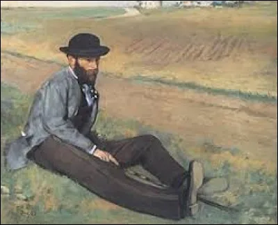 En 1874, Edgar Degas fait le portrait de son ami peintre impressionniste comme lui. Le reconnaissez-vous ?