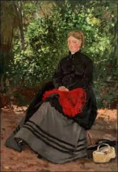 ''Femme au jardin'' est une toile datant de 1875. Quel peintre a réalisé ce tableau ?