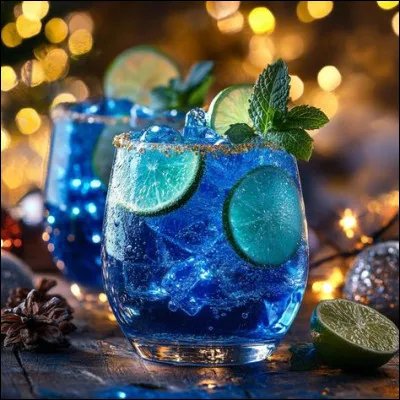 Le cura&ccedil;ao est naturellement bleu.