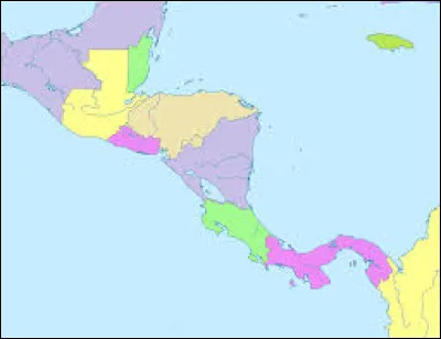 Lequel de ces pays d'Amérique Centrale n'est pas bordé par deux façades maritimes (Océan Pacifique et mer des Caraïbes) ?