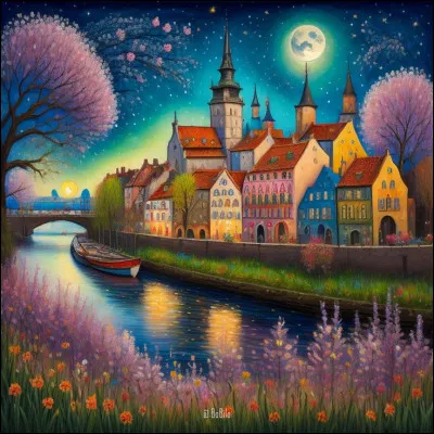 Quel cours d'eau borde la ville de Moulins ?