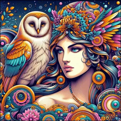 Dans la mythologie grecque quel animal est l'attribut de la déesse Athena ?