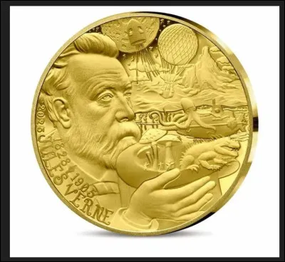 À l'occasion des 120 ans de sa disparition, la monnaie de Paris met à l'honneur, Jules Verne. Tiré à 1 000 exemplaires, ce millésime 2025, de 3,11 g en or fin d'une valeur faciale de 20  va ravir les collectionneurs. Pour acquérir, cette pièce de 15 mm, combien vous faudra-t-il débourser ?