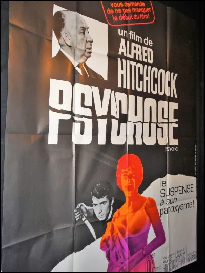 Quelle actrice voit-on à l'écran dans le film d'Alfred Hitchcock "Psychose" ?