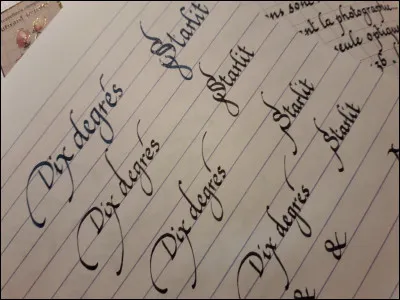 Maintenant, pouvez-vous me dire quel est ce genre d'&eacute;criture ?