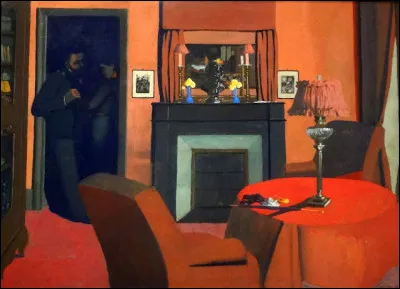 On voit la cheminée tout au fond de "La Chambre rouge". Qui est l'artiste ?