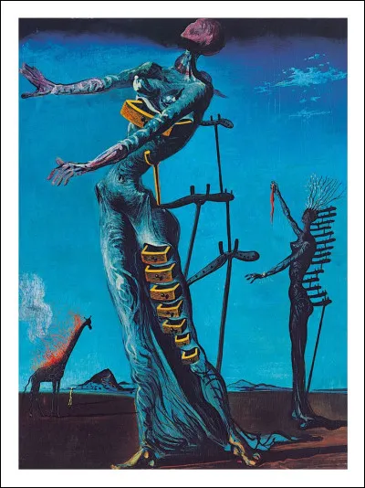 Qui a peint "La Girafe en feu" ?