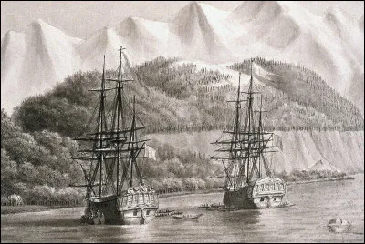 C'est en 1783 qu'il est choisi pour diriger une grande expédition autour du monde. Après une longue préparation, il part de Brest le 1er août 1785. Quels sont ses deux bateaux ?