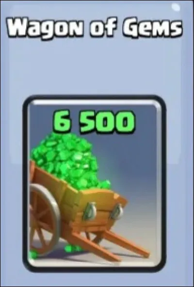 On peut acheter 6 500 gemmes en payant...