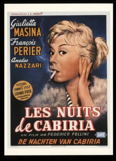 Qui est le réalisateur du film "Les Nuits de Cabiria" ?