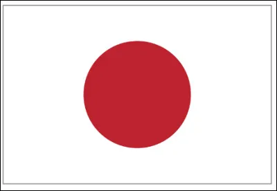 Que reprèsente le cercle rouge sur fond blanc du drapeau du Japon ?