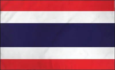 Quel pays a pour symbole un drapeau tricolore avec du rouge (la nation), du blanc (la foi bouddhiste) et du bleu (la monarchie) ?