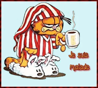 Et enfin, quelle fièvre notre pauvre Garfield a-t-il attrapée ?
