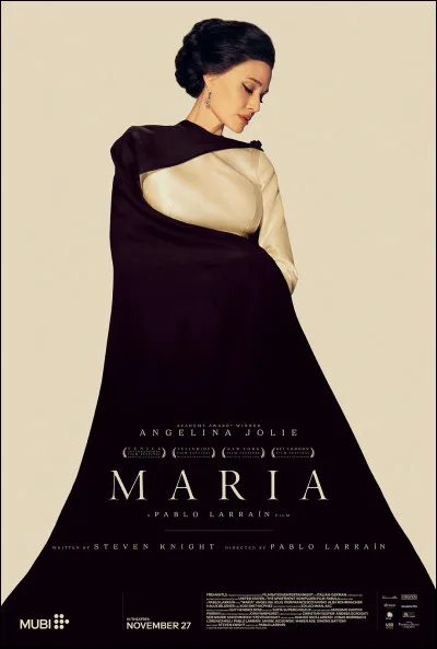 "MAria" est un biopic sur la vie de Maria Callas interprété par ...