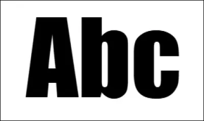 Quel est le nom de cette police d'écriture ?