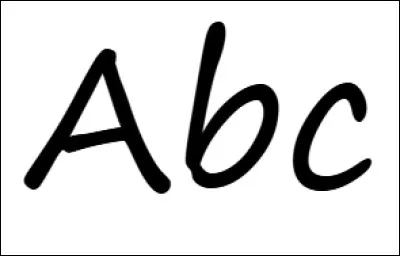 Quel est le nom de cette police d'écriture ?