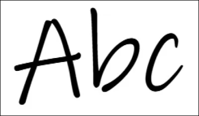 Quel est le nom de cette police d'écriture ?