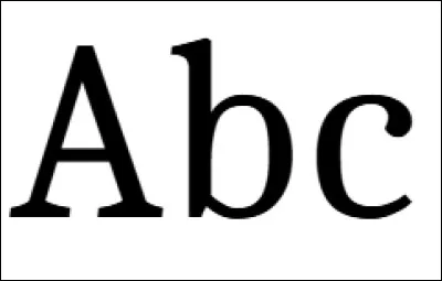 Quel est le nom de cette police d'écriture ?