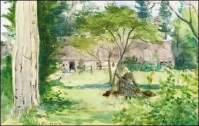 Aq comme aquarelle. Quel impressionniste a réalisé en 1867 cette aquarelle intitulée ''Paysage'' ?