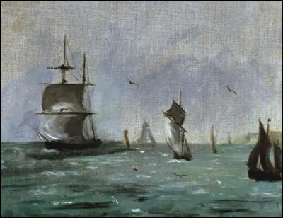 Qui a représenté ce "Bateau de pêche arrivant vent arrière" ?