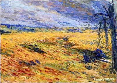 Sa toile s'intitule "Sous le vent" :