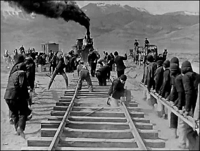 Qui réalise le western intitulé "Le Cheval de fer" en 1924 ?