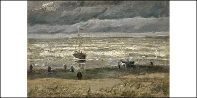 Cette toile faisait partie du même cambriolage. Elle immortalise une vue sur "La Mer de Schevingen". On ne nous dit pas si les mafieux, pour s'en emparer avaient choisi une nuit étoilée... Qui en est l'auteur ?