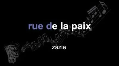RUE DE LA PAIX - Dans cette chanson de 2001, Zazie évoque le jeu du Monopoly et sa rue la plus chère. Située à Paris dans la réalité, il s'agit d'un rue vite parcourue : quelle est sa longueur ?