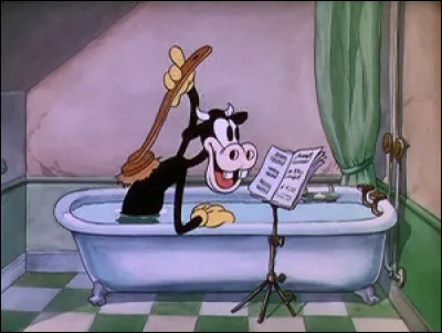 Comment se nomme cette vache que l'on rencontre dans les albums de "Mickey" ?