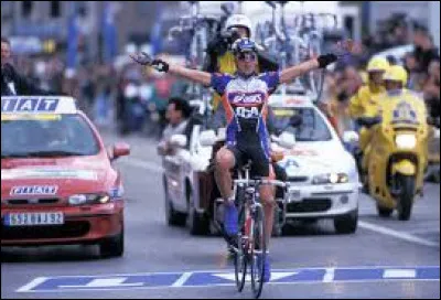 Quel est cet Italien spécialiste des classiques, victorieux entre 1996 et 1999, de Liège-Bastogne-Liège à deux reprises, du Tour des Flandres en 1996, et de la Flèche wallonne ?