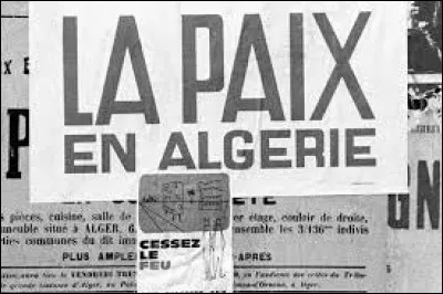 Où furent signés les accords mettant fin à la guerre d'Algérie, en 1962 ?