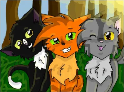 Finalement, tu secoues la tête, mais tu as toujours l'esprit ailleurs. La nuit, tu rêves que tu es dans une luxuriante forêt, et des chats parsemés d'étoiles clament "Brise Guérisseuse, Brise Guérisseuse". Puis, une femelle grise tachetée te prend à part. "Je suis Étoile Nuageuse, l'ancienne cheffe du Clan du Vent. Je loue mes guerriers, mais je reconnais mes guérisseurs."