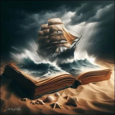 Qui a écrit "Noir comme la mer" dont l'histoire se déroule à bord du Queen Charlotte" ?