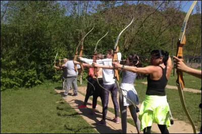 Au tir à l'arc, quelle est la couleur située au centre de la cible ?