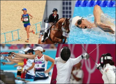 Quelle est l'épreuve du pentathlon moderne qui a lieu après l'équitation, le tir au pistolet, la natation et le cross-country ?