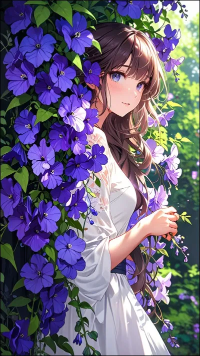 Les fleurs sont violettes.