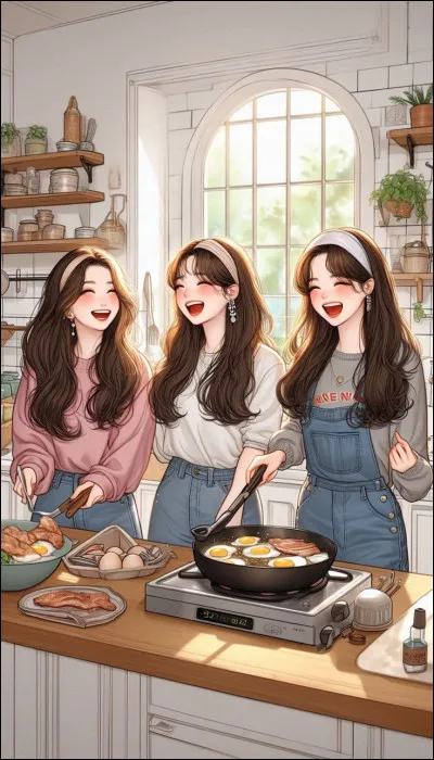 Deuxième niveau : les chiffres
Sur l'image, il y a trois filles.