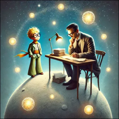 De quel homme qui ne parle que de chiffres, fait-il connaissance sur la 4e planète ?