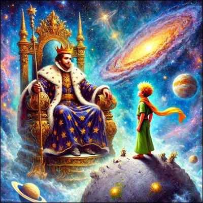 Dans son voyage, sa première rencontre fut celle d'un roi. Il règne sur une planète où il est obéi de tous. Pourquoi ?