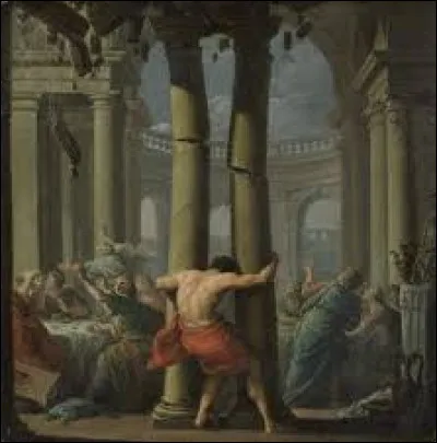 Comment Samson parvient-il à tuer les tyrans philistins dans un temple ?