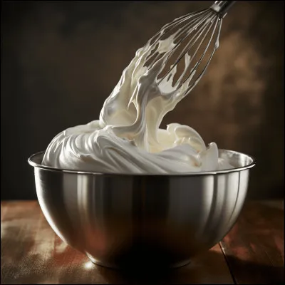 Sous l'agitation d'un produit constitué de protéines et d'eau, des bulles d'air se forment, ce qui le fait changer de texture.
C'est :