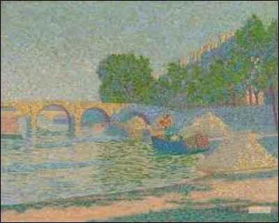 Parmi ces trois fauvistes, lequel a réalisé cette toile intitulée ''Péniches au bord de la Seine'' ?